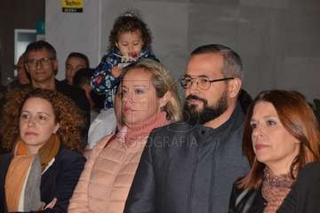 Encendido de la decoración navideña e inauguración del belén canario de Los Llanos  (Foto Francisco Javier Santana)